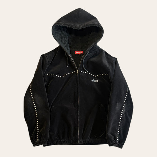 Supreme Studded Velvet Work Jacket Size L