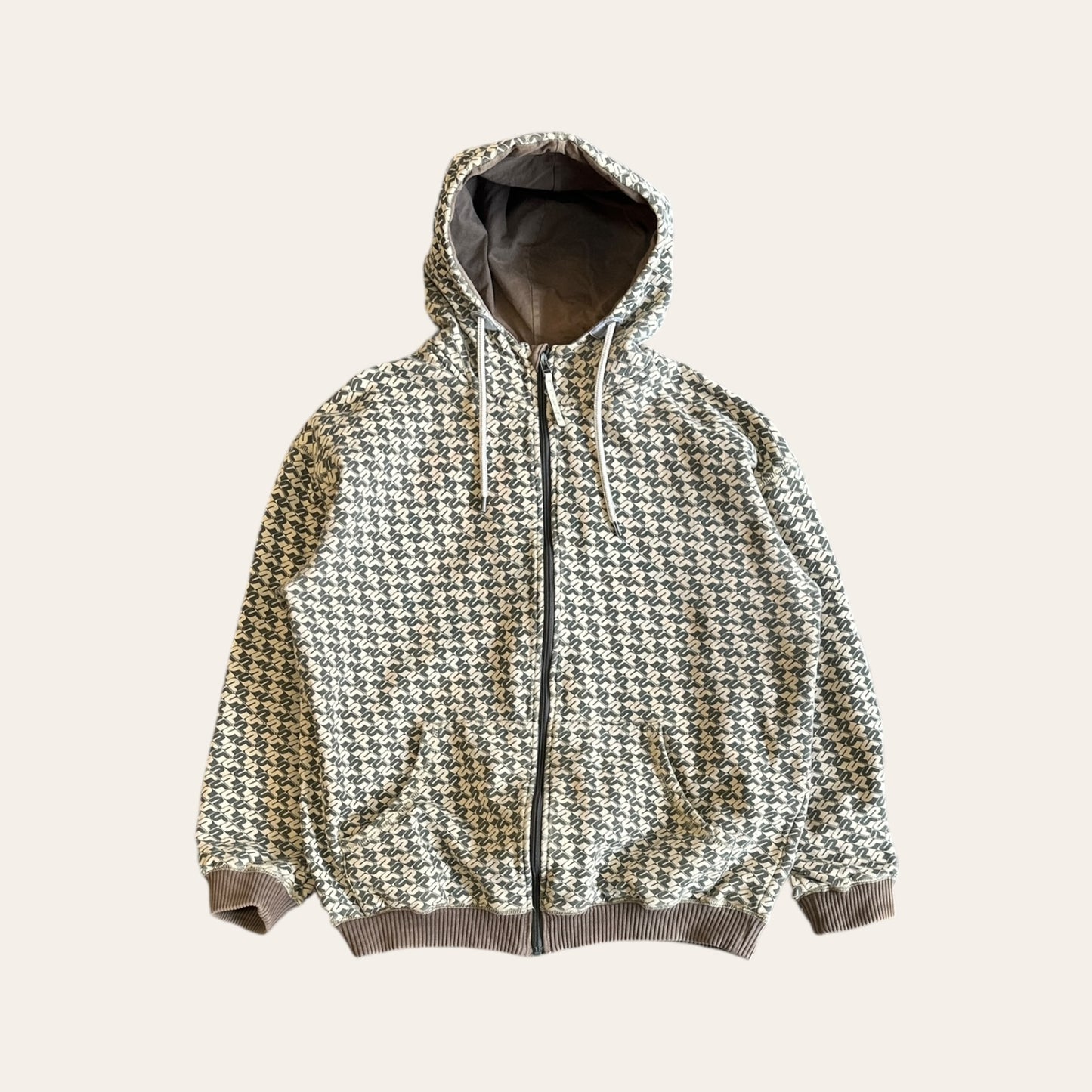 00s Pelle Pelle Plaid Zip Up Size M