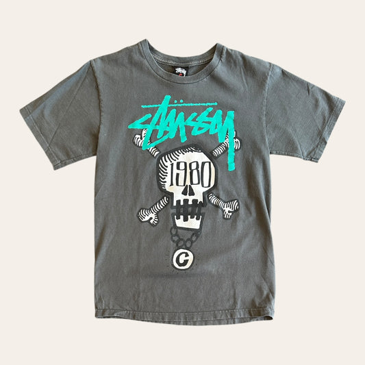 Stussy Skull Tee Grey Size S