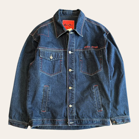 00s Exco Dark Wash Denim Jacket Size XL