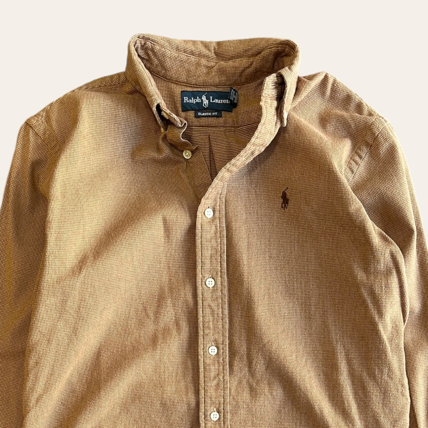 Polo Mini Check Shirt Size M