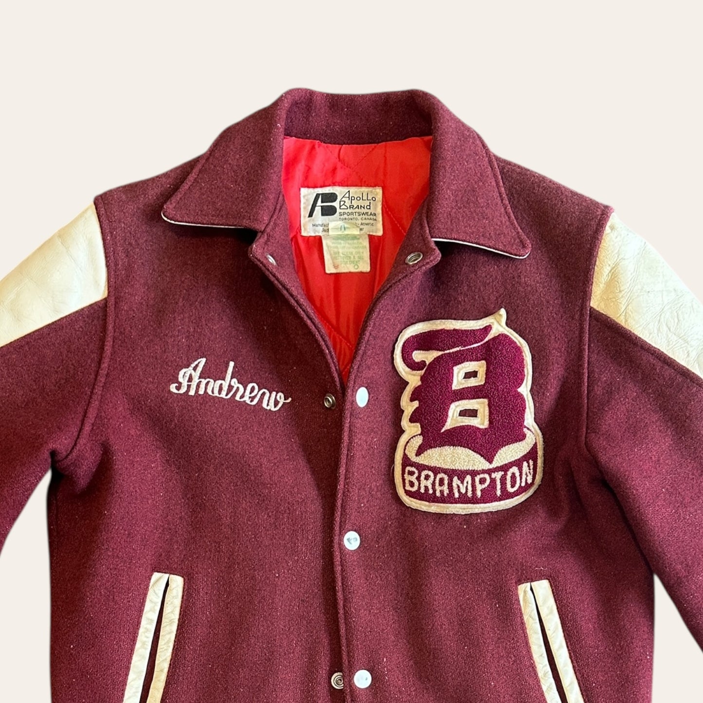 Vintage Brampton Varsity Jacket Size S
