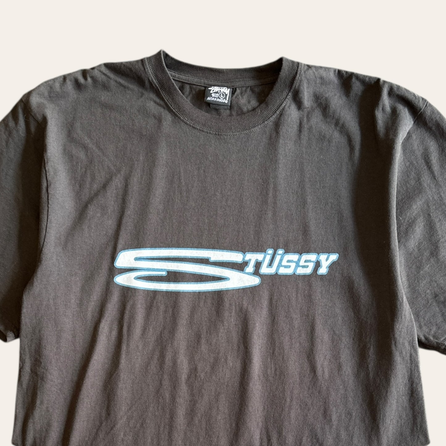 Stussy Tee Faded Grey Size L