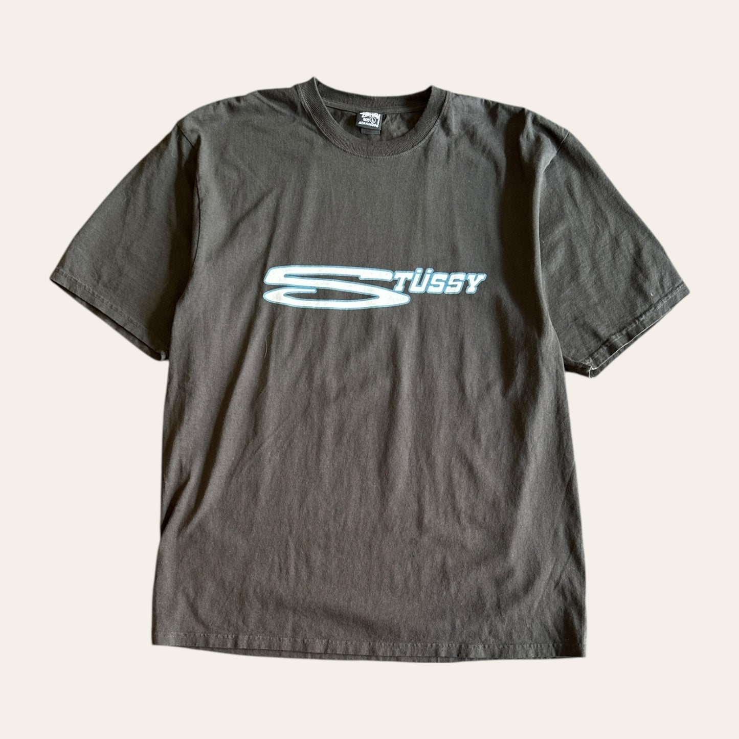 Stussy Tee Faded Grey Size L