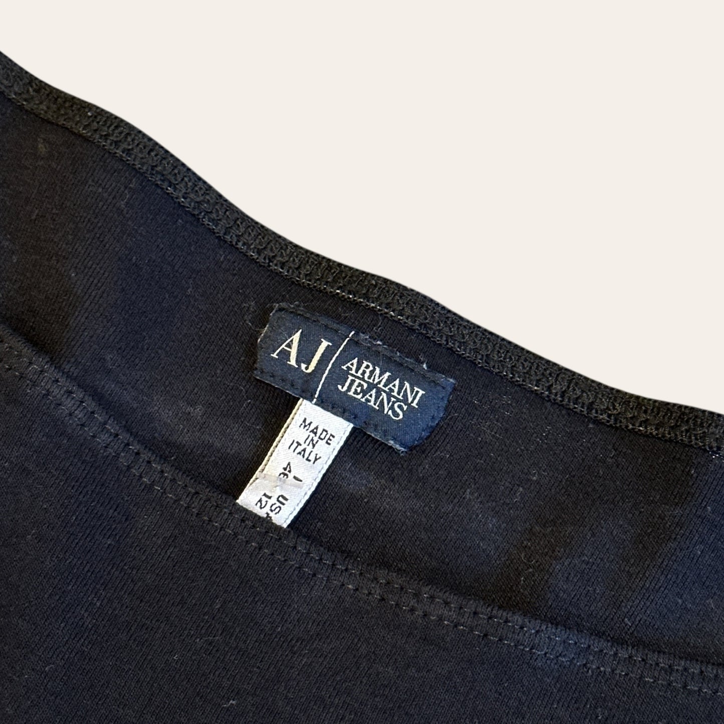 Vintage Armani Jeans Top Black Size 12