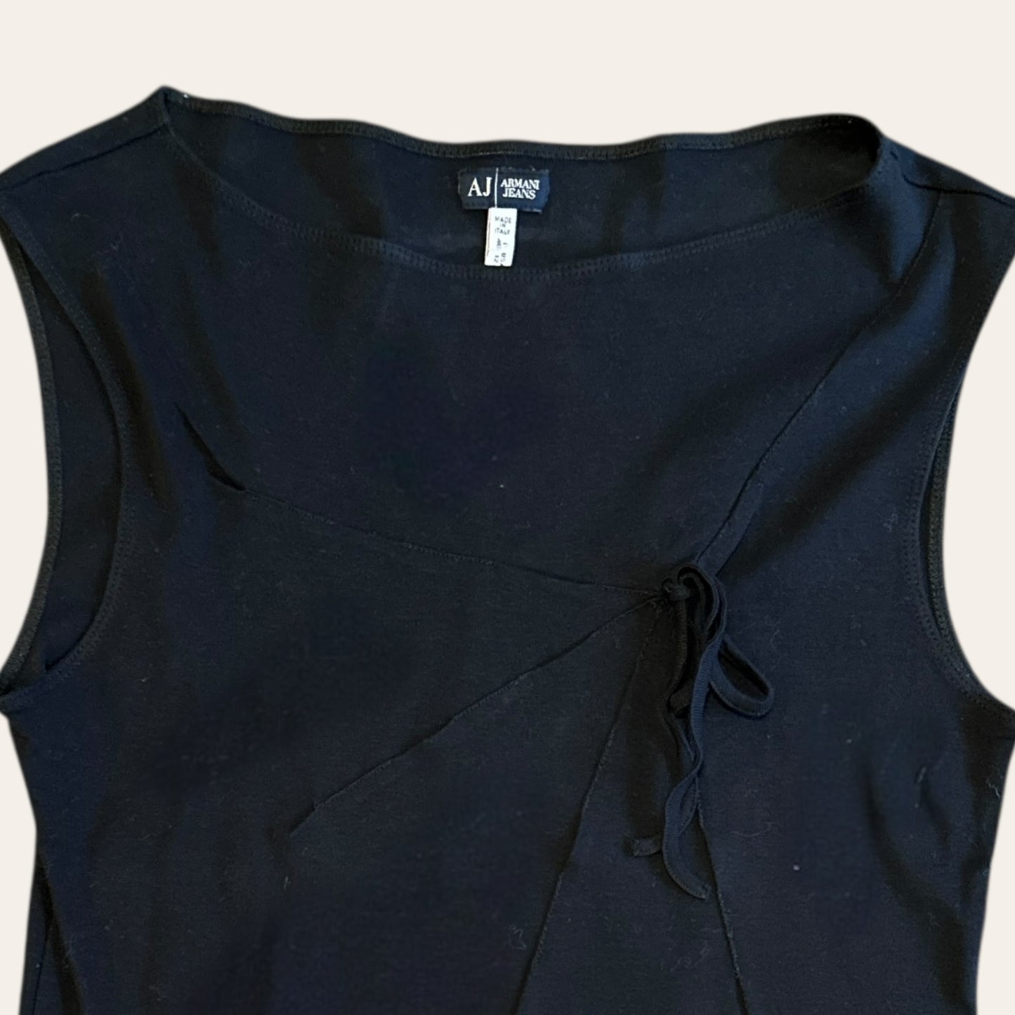 Vintage Armani Jeans Top Black Size 12