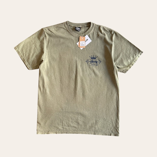 Brand New Stussy Built to Last Tee Olive Size M