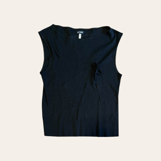 Vintage Armani Jeans Top Black Size 12