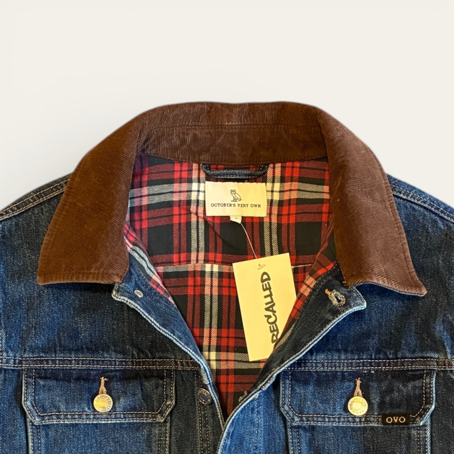 OVO Denim Blanket Lined Jacket Size M