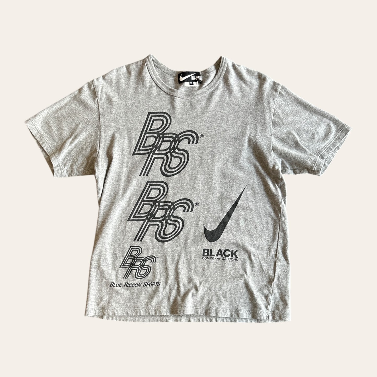 CDG Black Nike Tee Size XL