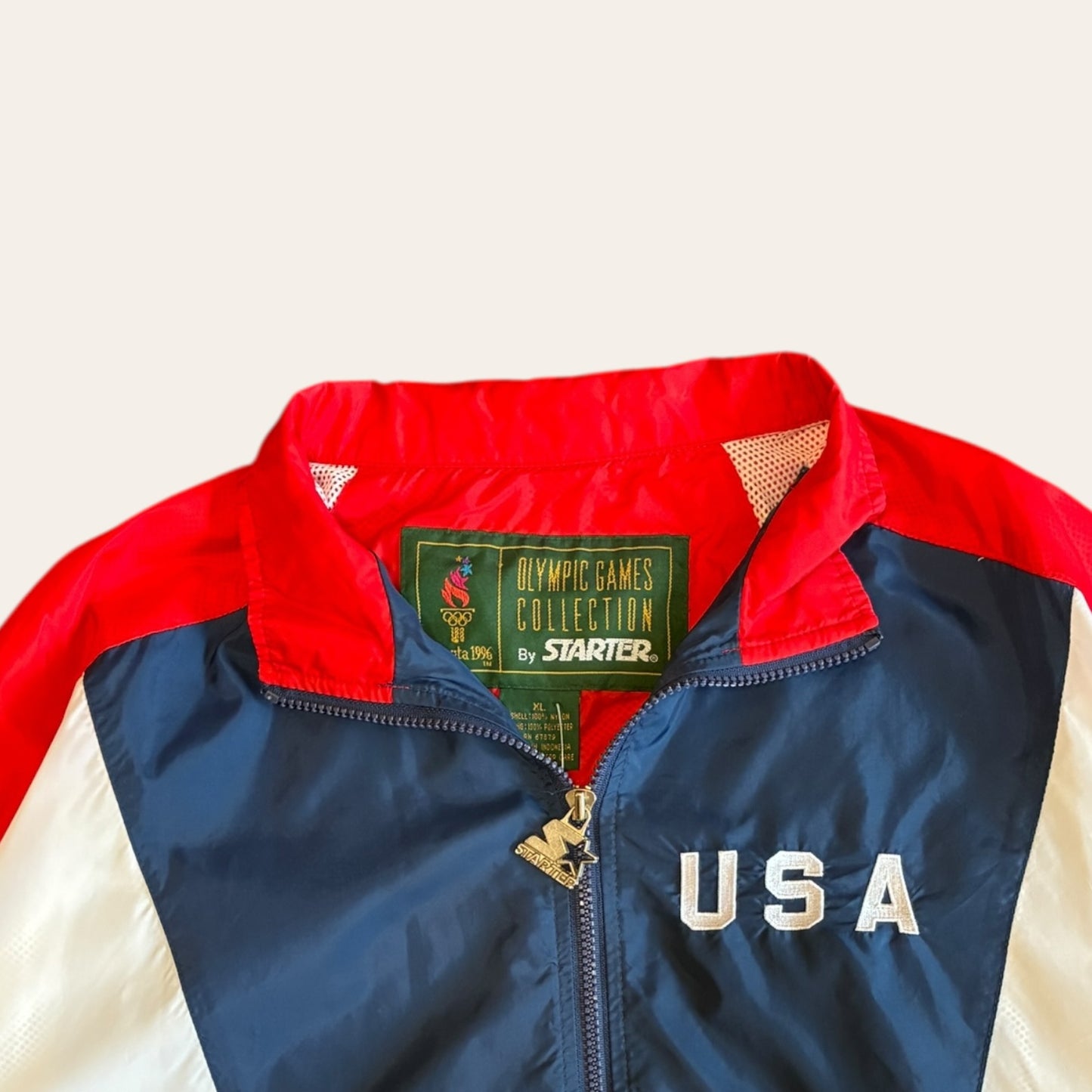 1996 Starter USA Olympic Jacket Size XL