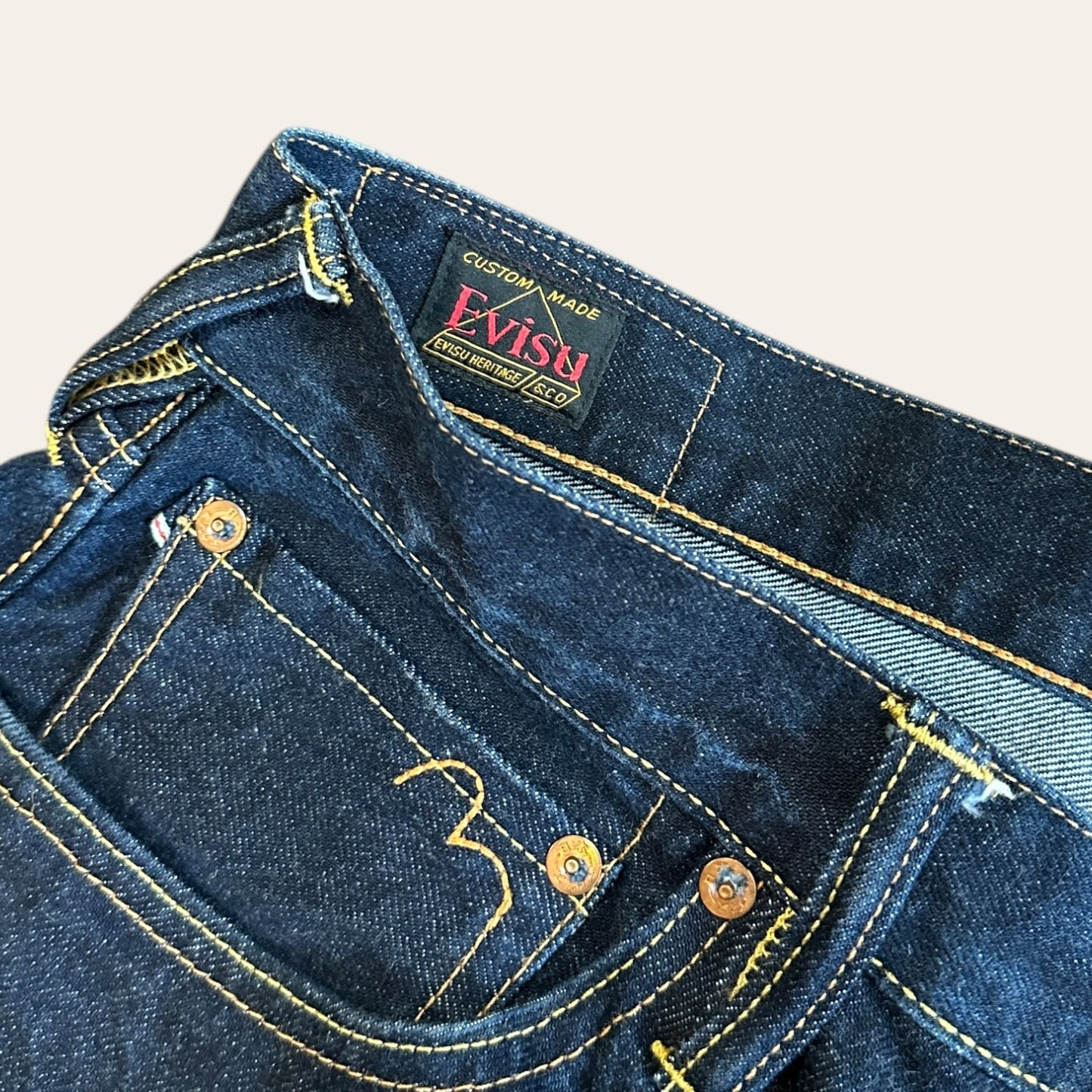 Evisu Raw Jeans Size 33x34