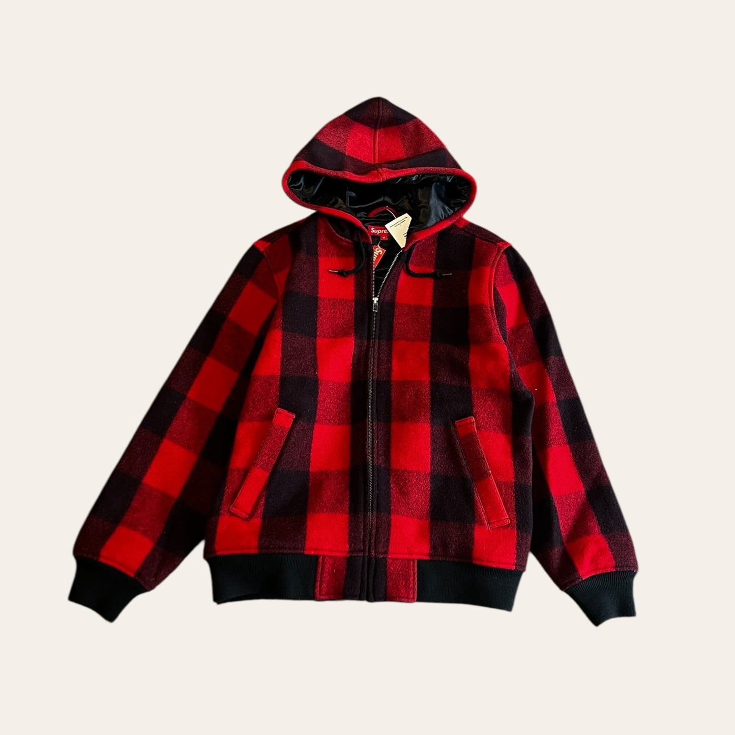 Brand New Supreme Wool Hooded Jacket Size M