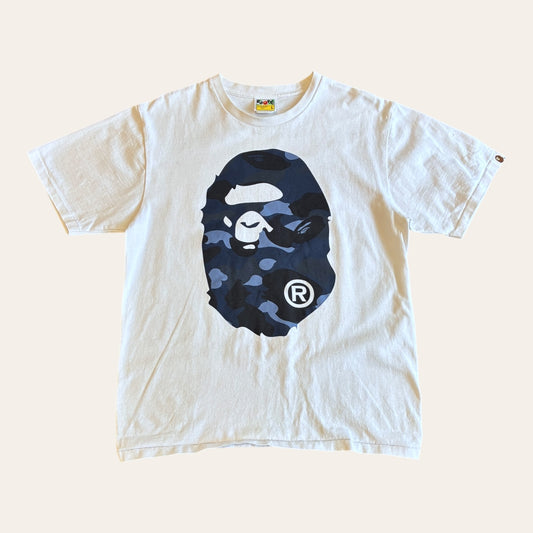Bape Blue Camo Tee Size L