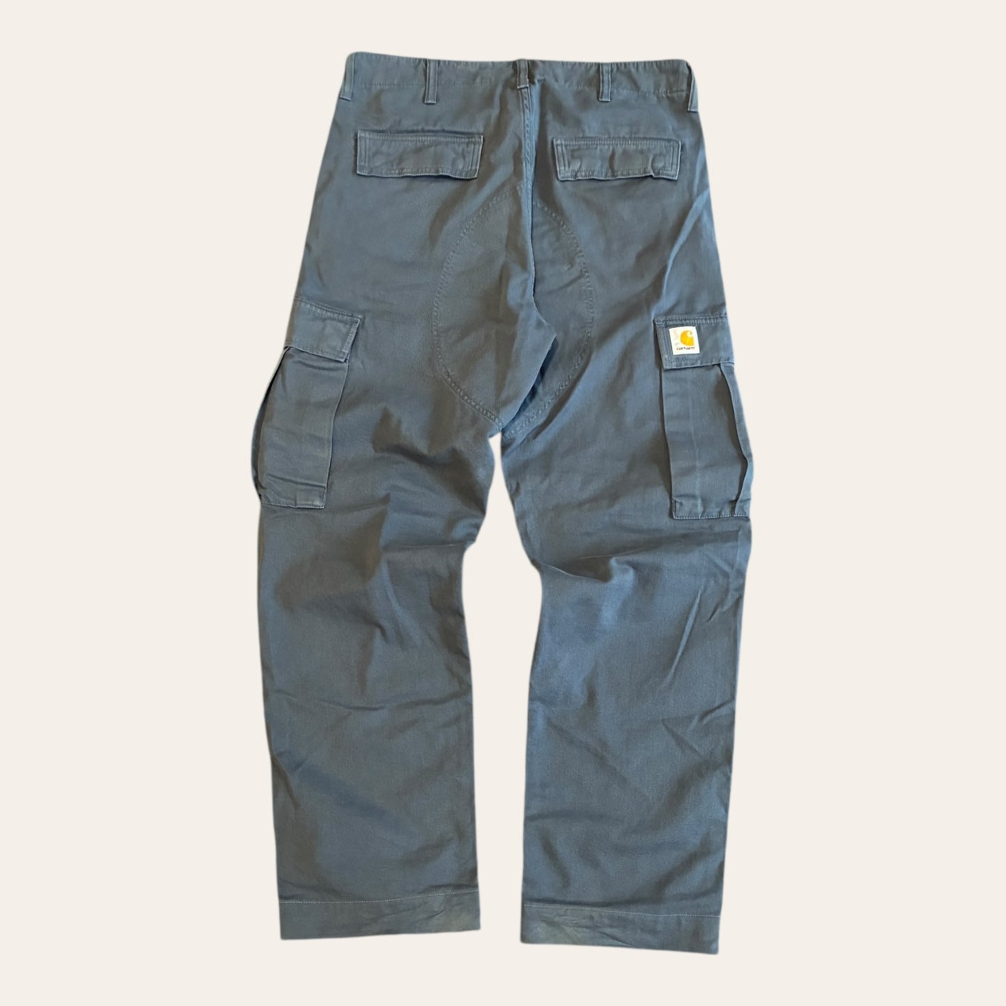 Carhartt Regular Cargo Pants Blue Size 30
