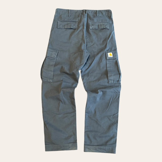 Carhartt Regular Cargo Pants Blue Size 30