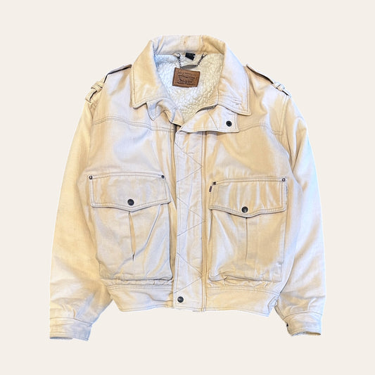 90s Levis Sherpa Flight Jacket Size M