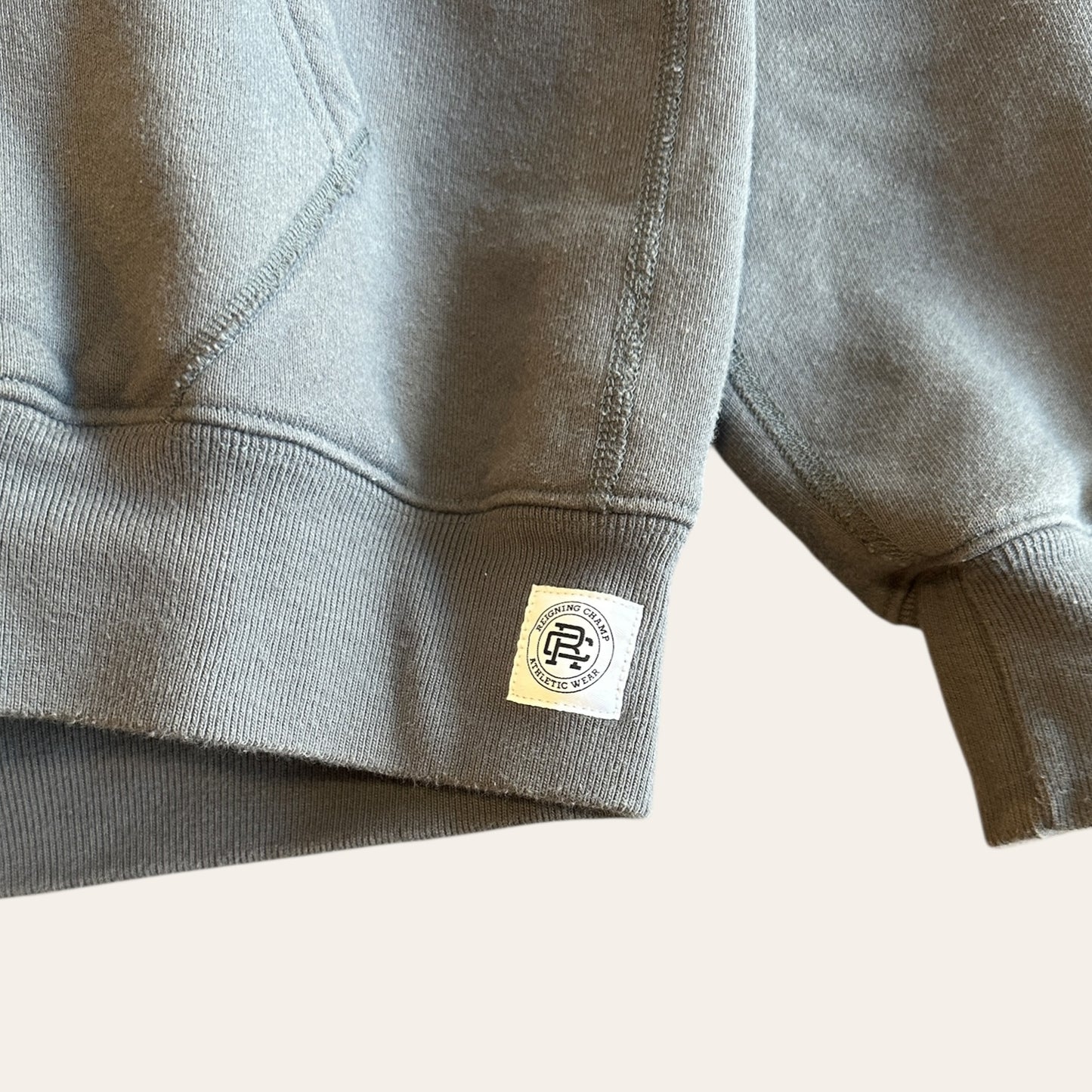 Reigning Champ Hoodie Grey Size S