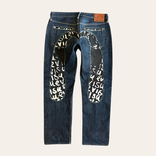 Evisu Selvedge Jeans Size 36x34
