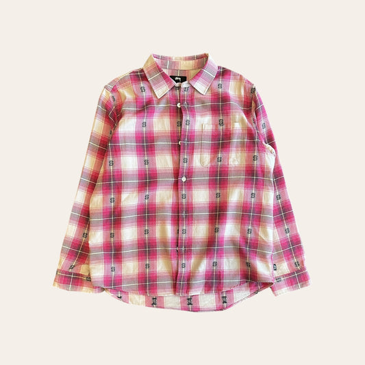 Brand New Stussy Flannel Pink Size M