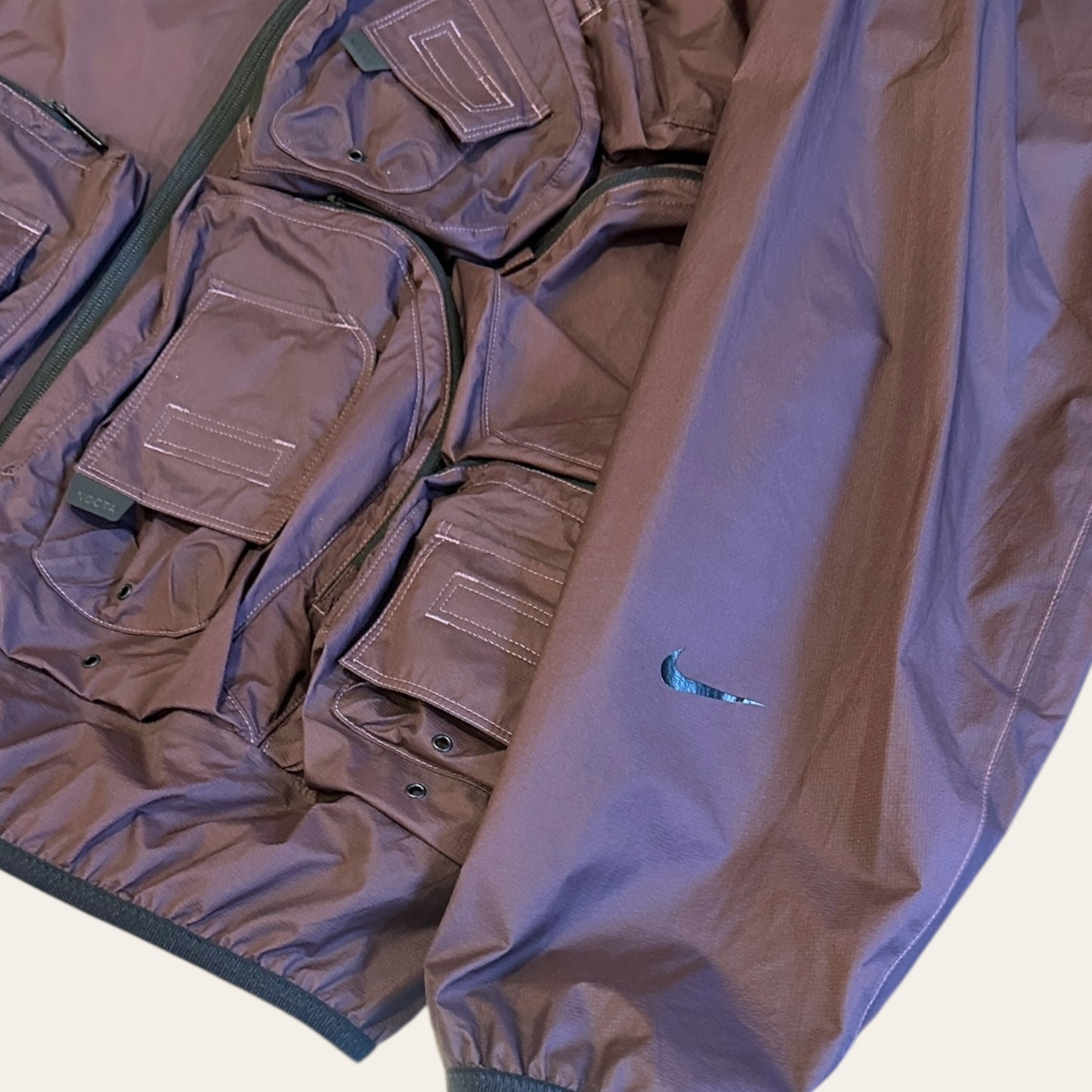 Nocta Cargo Jacket Maroon Size XL