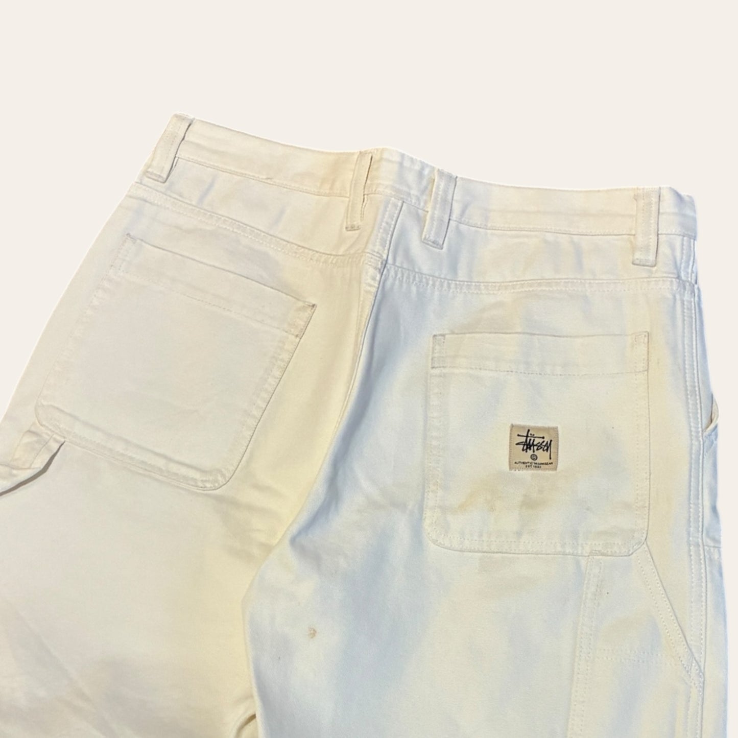 Stussy Double Knee Pants White Size 34