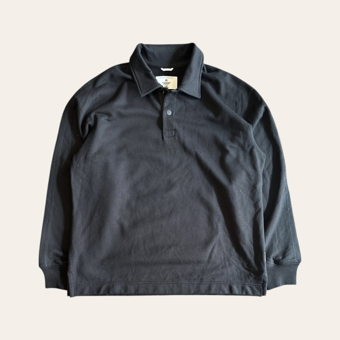 Reigning Champ Long Sleeve Polo Size L