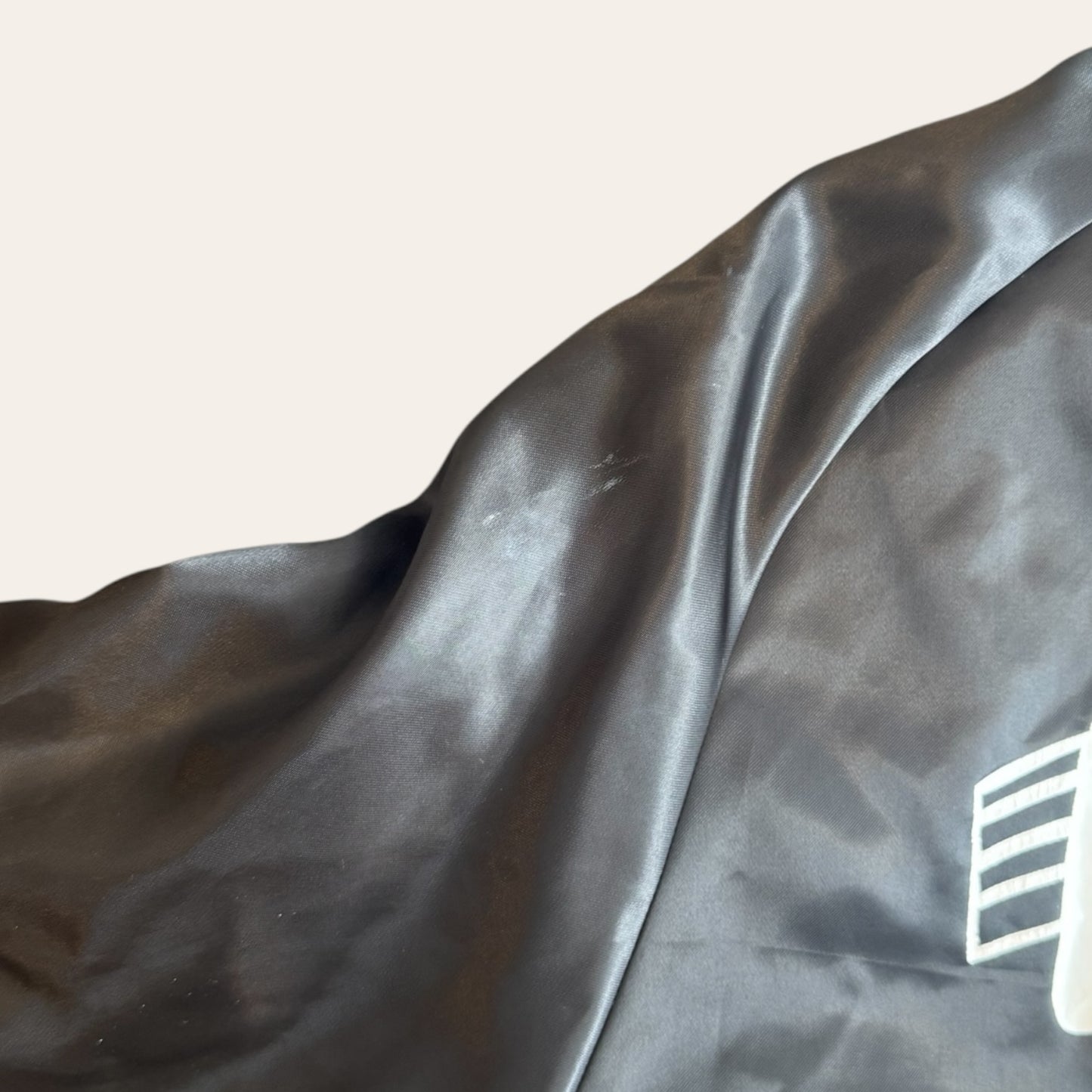 80s A&J Lounge Varsity Satin Jacket Size M