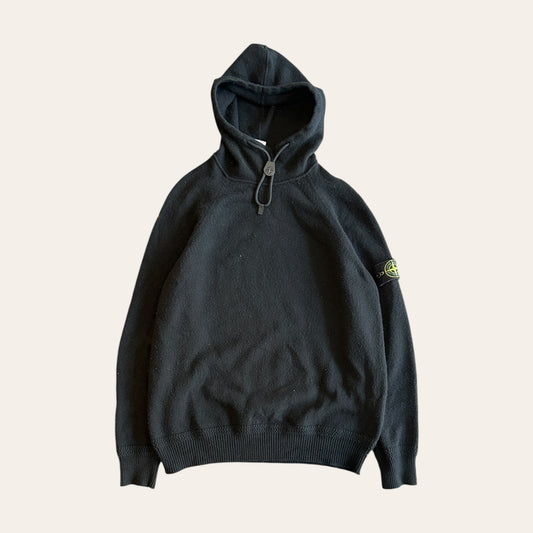 Stone Island Knit Hoodie Black Size XL