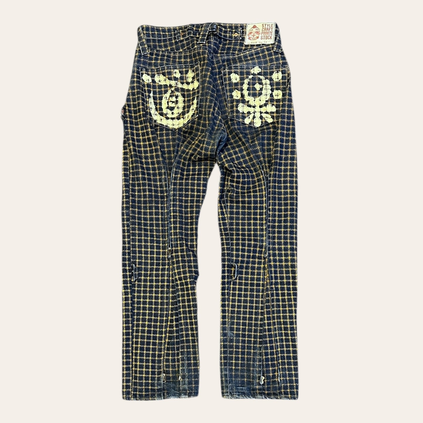 Vintage Evisu Private Stock Check Jeans Size 31