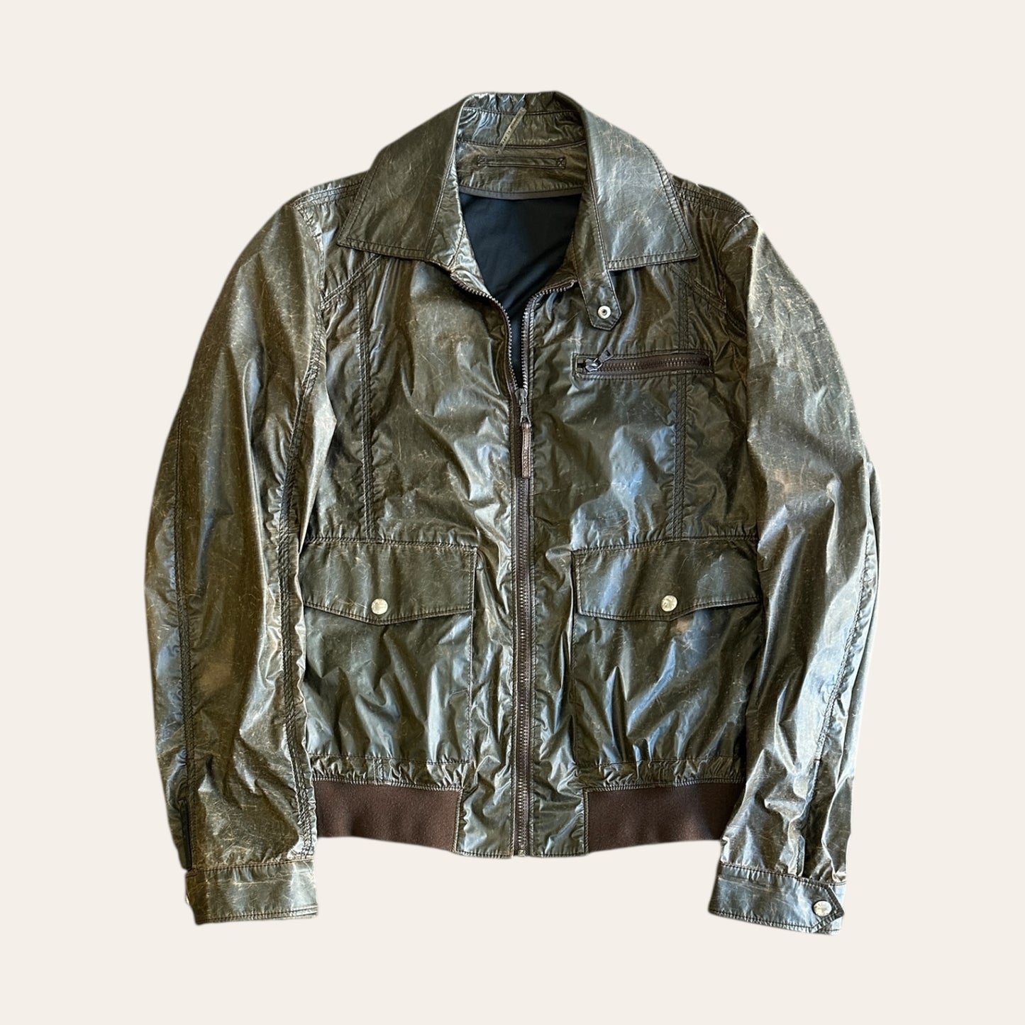 Vintage Prada Moto Work Jacket Size S