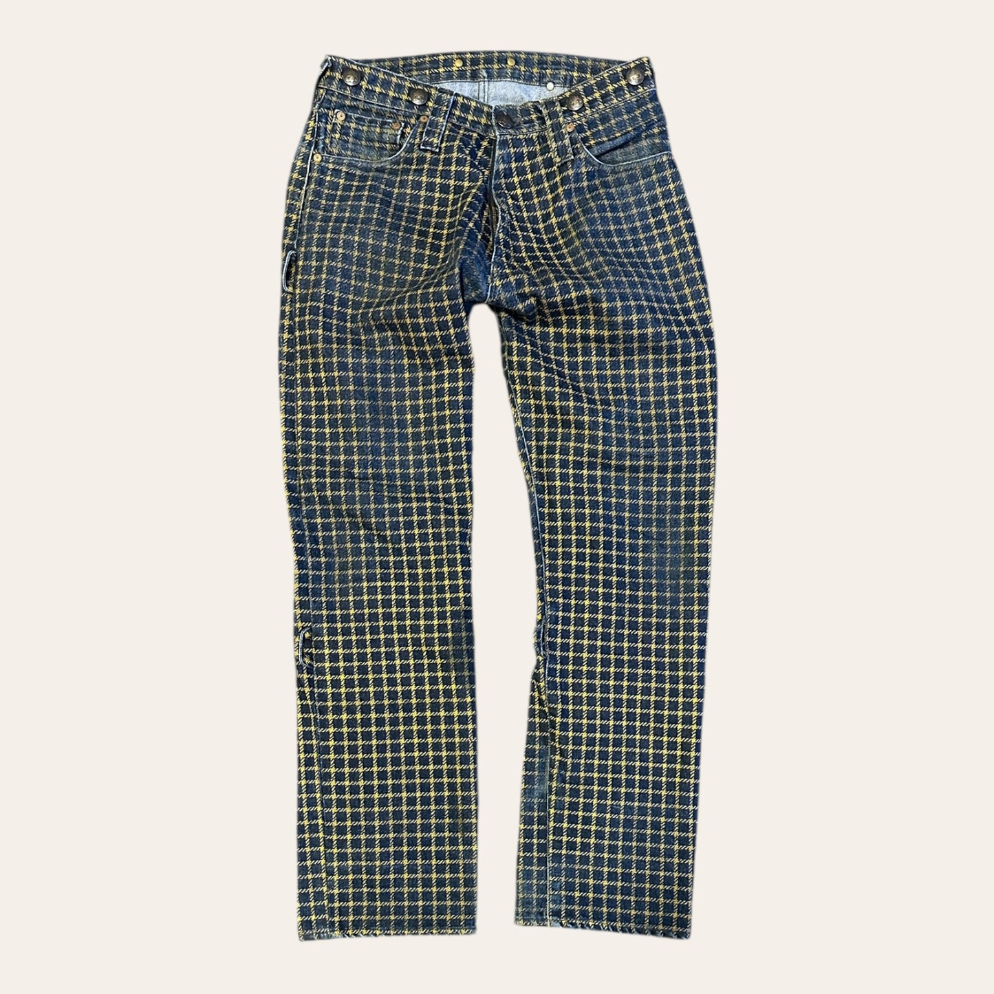 Vintage Evisu Private Stock Check Jeans Size 31