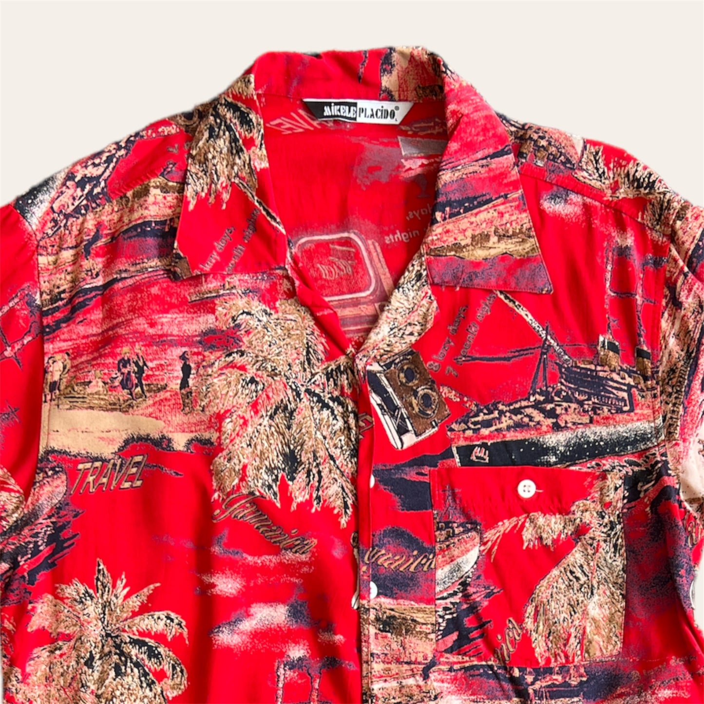 Mikele Hawaiian Shirt Size L