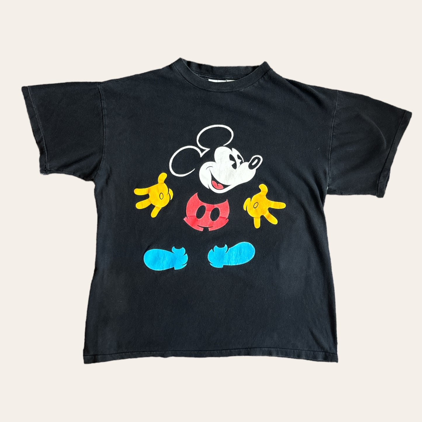 90s Mickey Mouse Tee Black