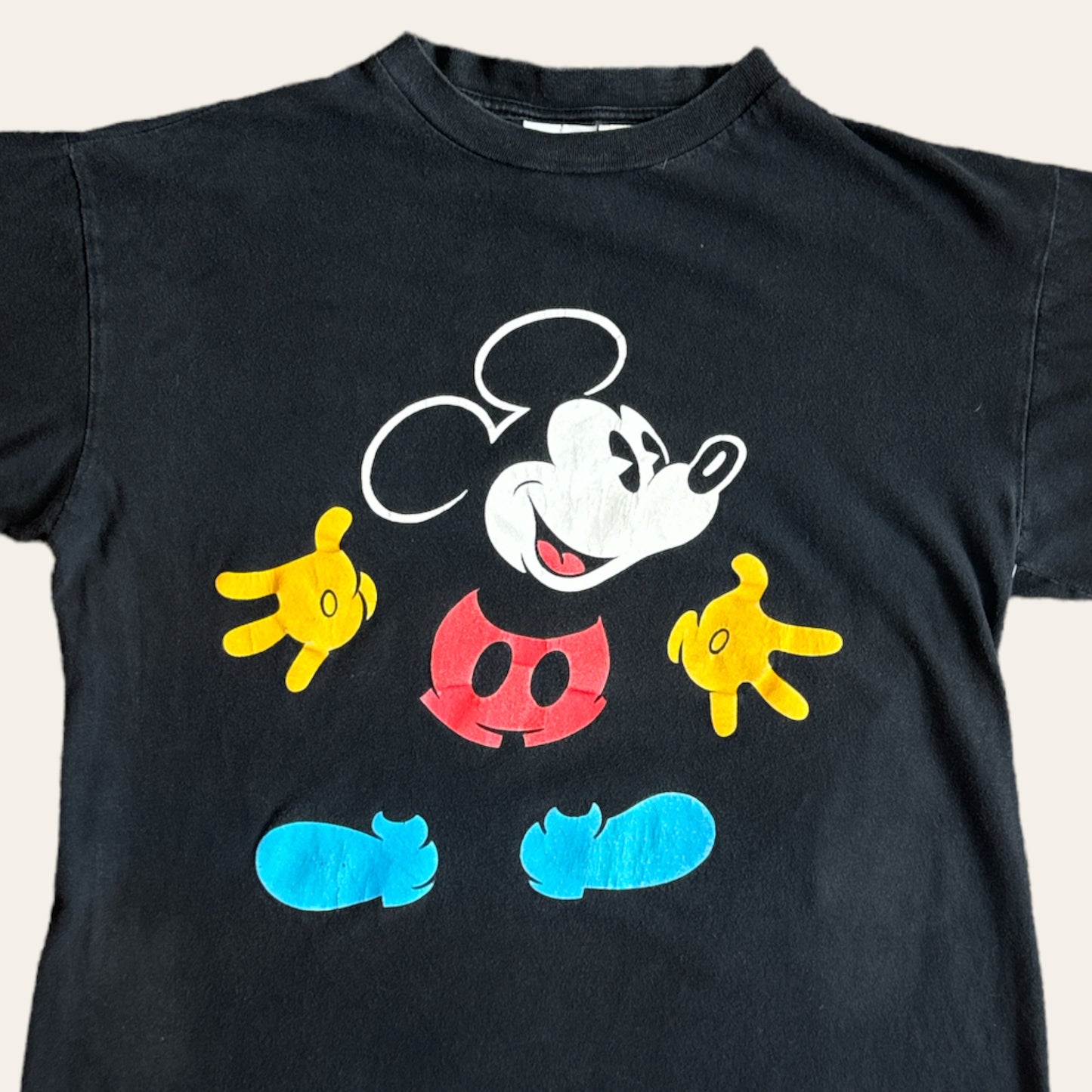 90s Mickey Mouse Tee Black