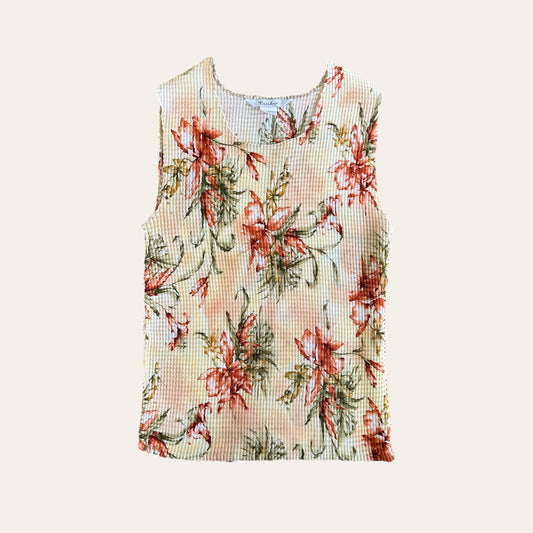 TanJay Floral Tank Top Size 12