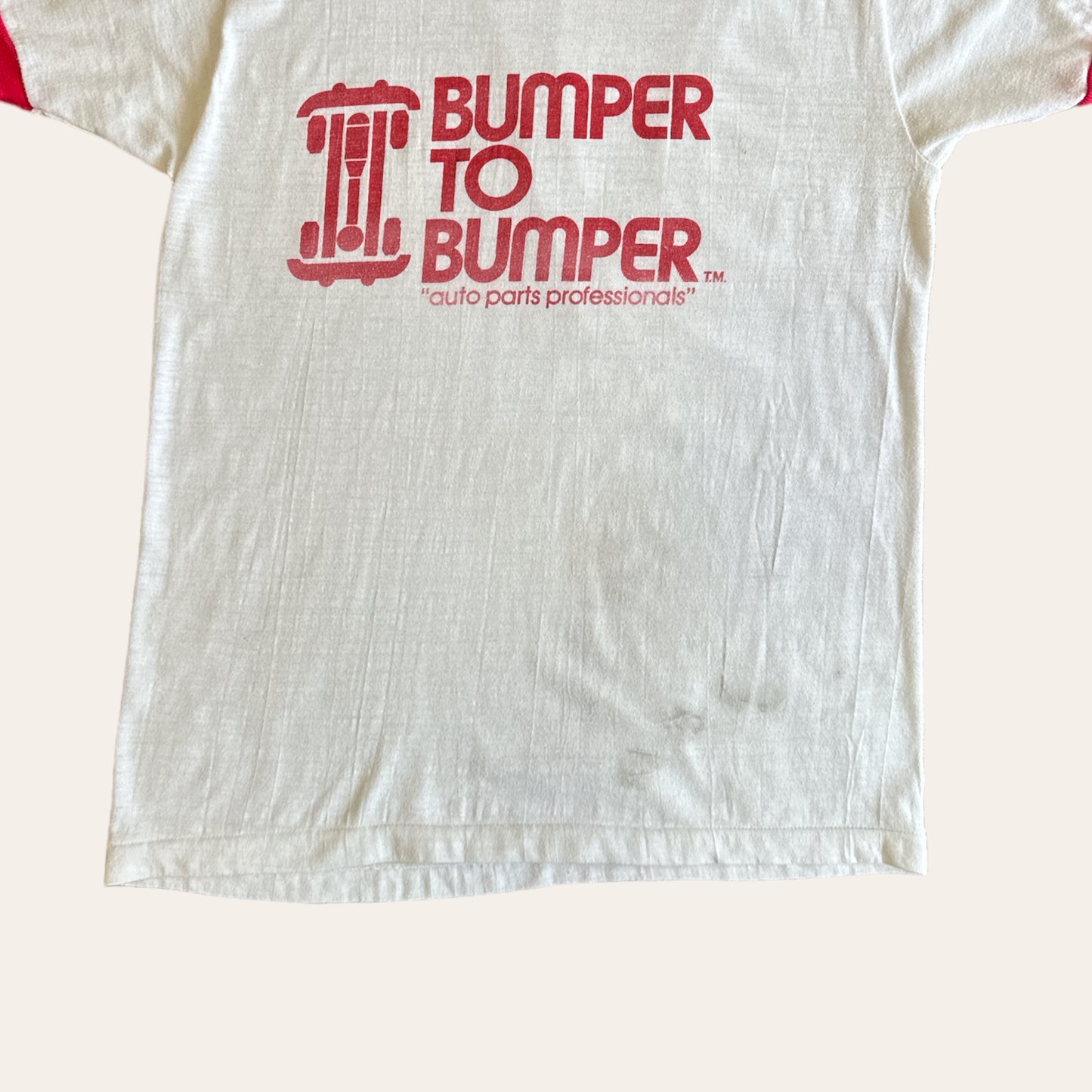 90s 'Bumper to Bumper' Ringer Tee Size L