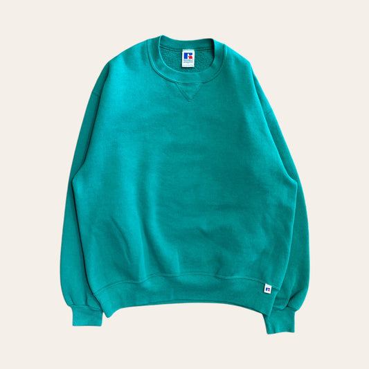 90's Russell Sweatshirt Green Size L