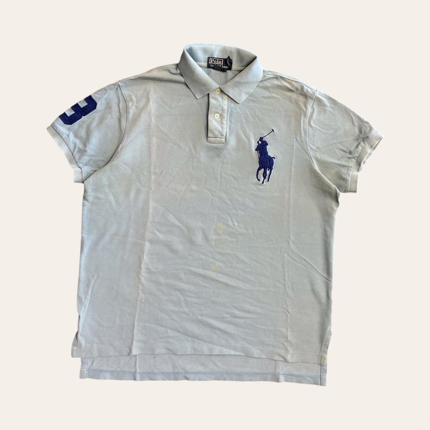 Polo Big Horse Shirt Light Blue Size L