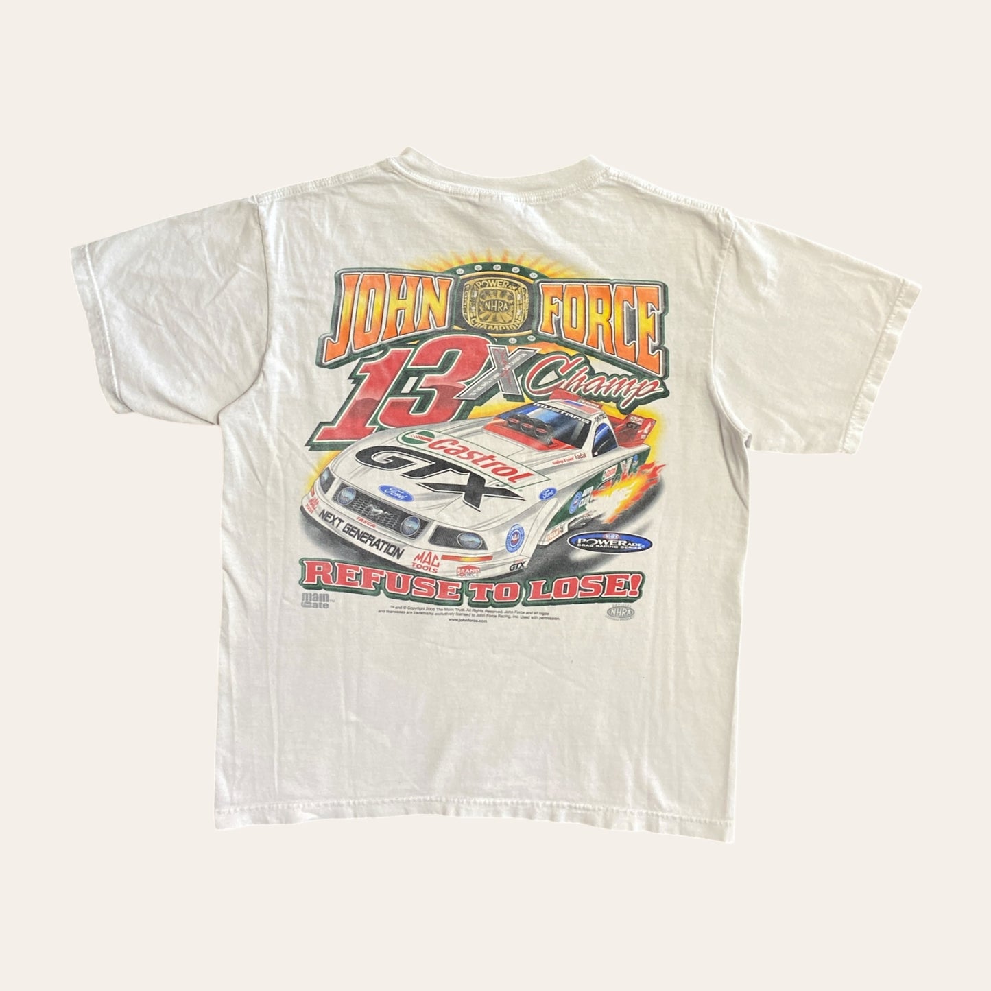 06' John Force Racing Tee Size M