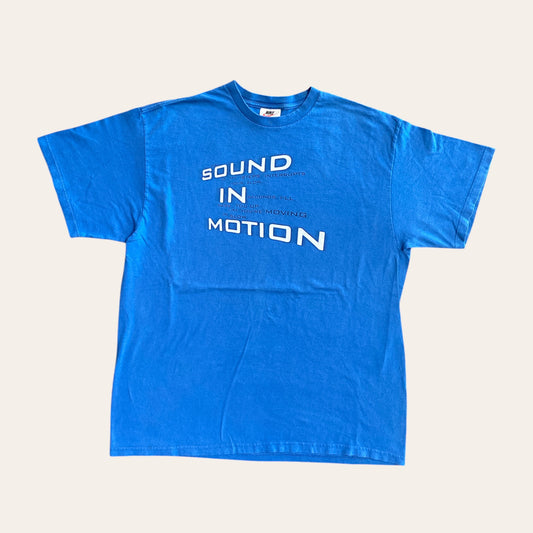 90's Nike 'Sound in Motion' Tee Blue Size L