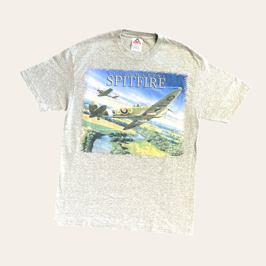 Vintage Supermarine Spitfire Jet Tee Size L