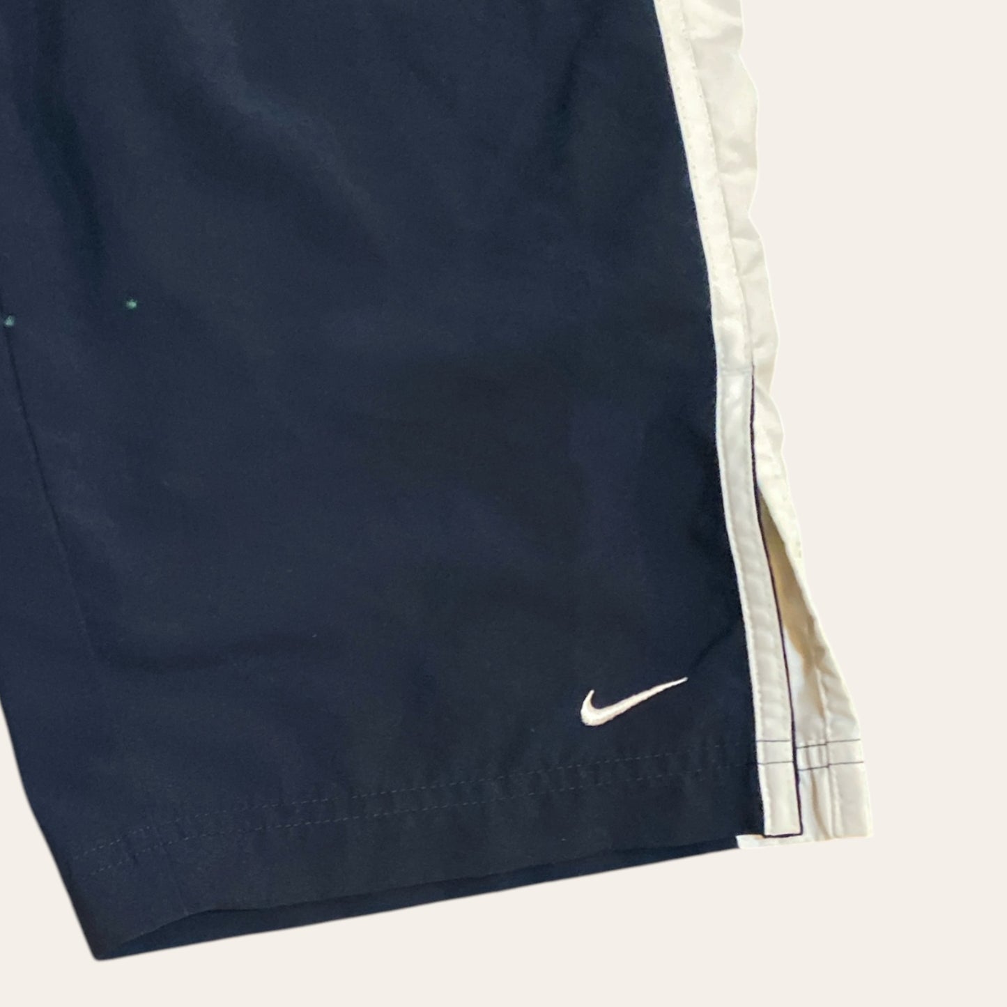 Y2K Nike Trackpants Navy/White Size Youth L