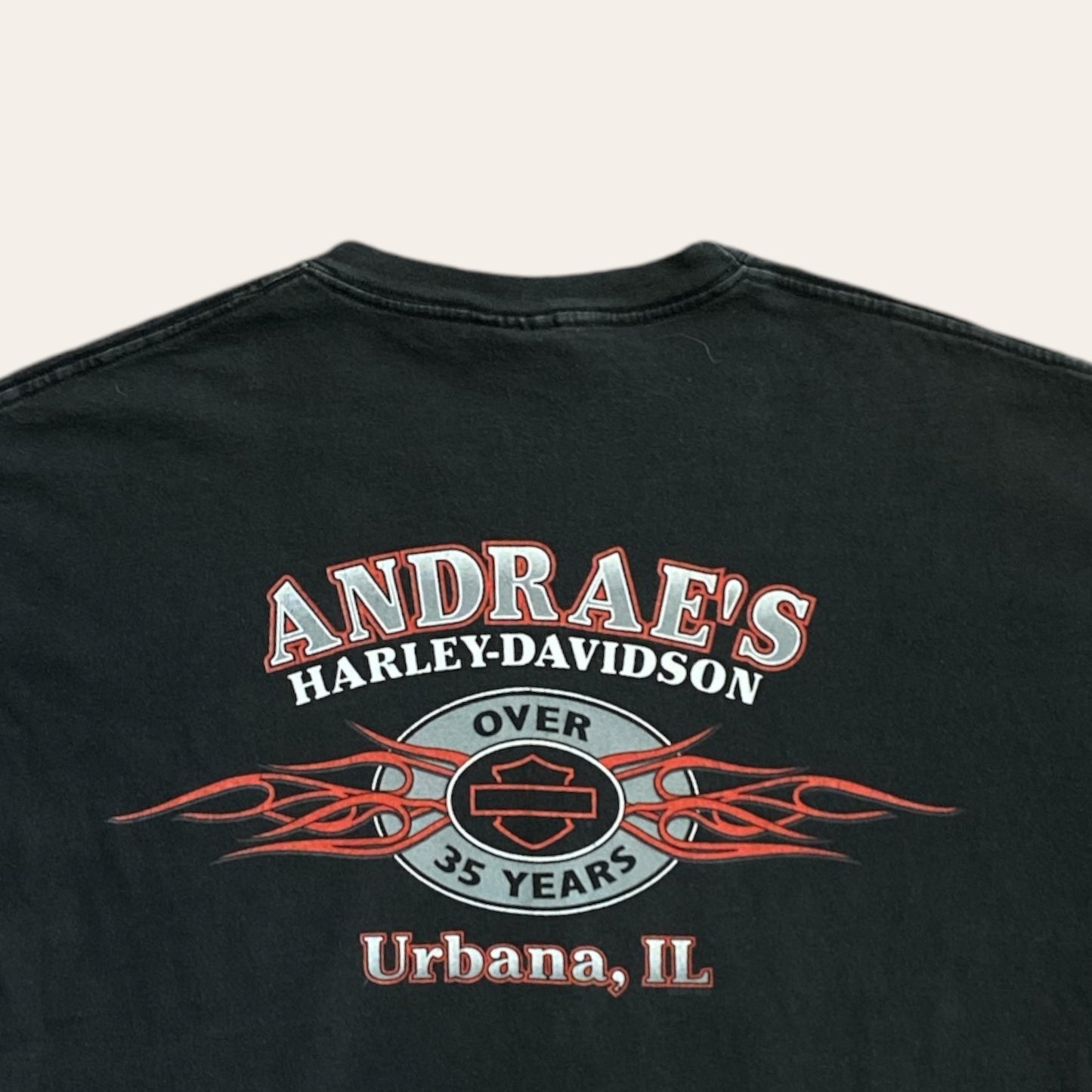 Vintage Harley Davidson 'Urbana, IL' Tee Size XL