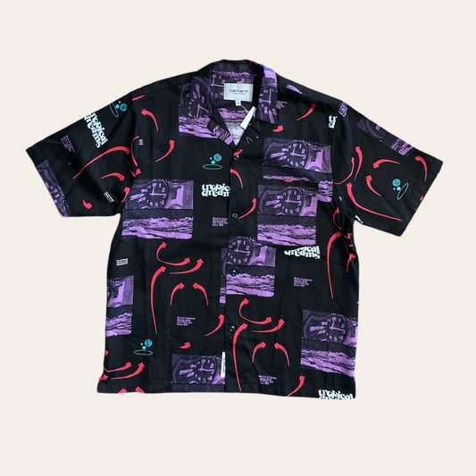 Carhartt WIP Button Up T-Shirt Size M
