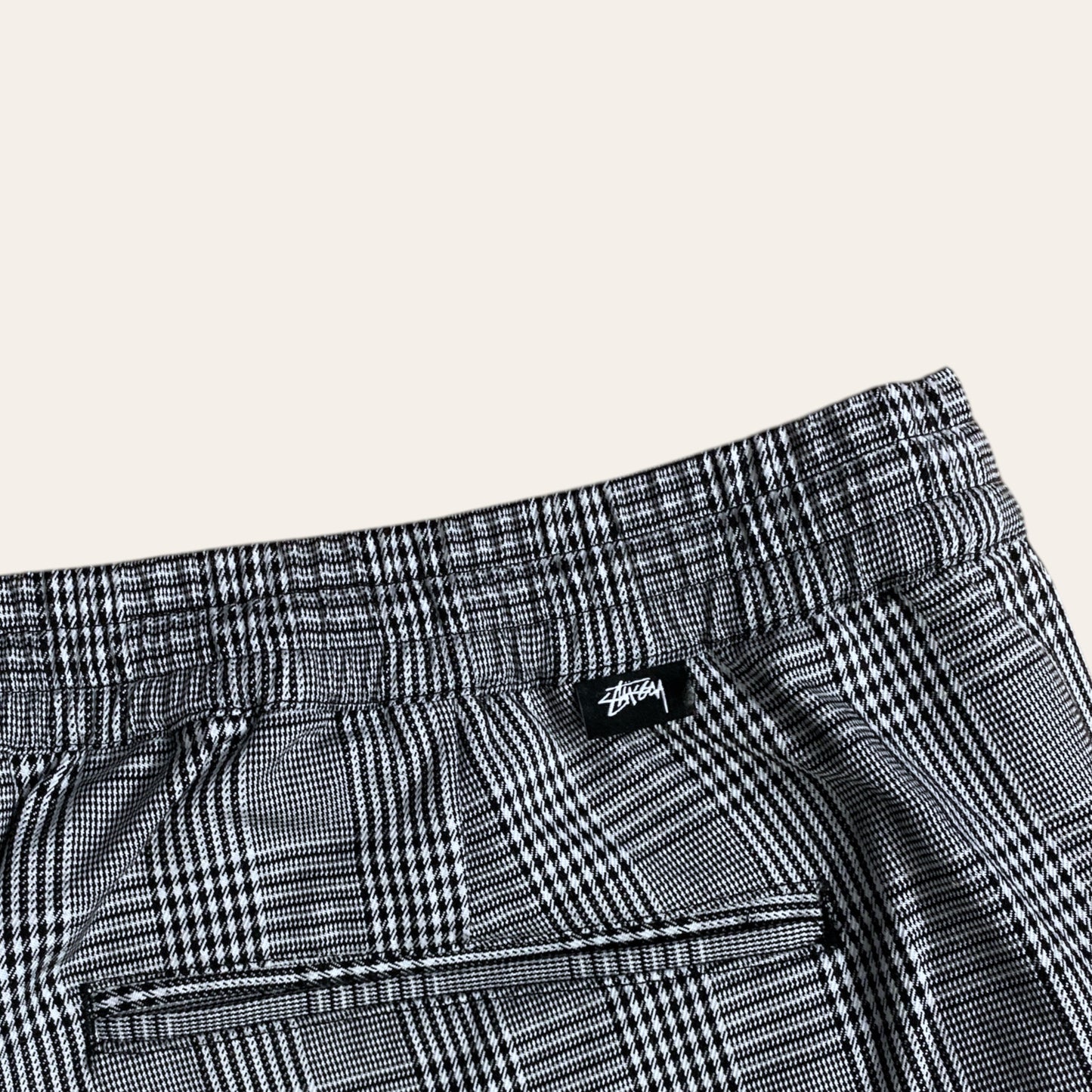 Stussy Plaid Pant Black/White Size L