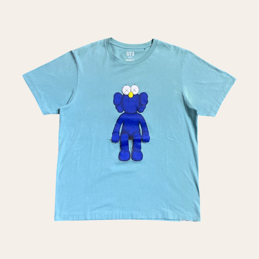 Kaws x Uniqlo x Sesame St Tee Blue Size L