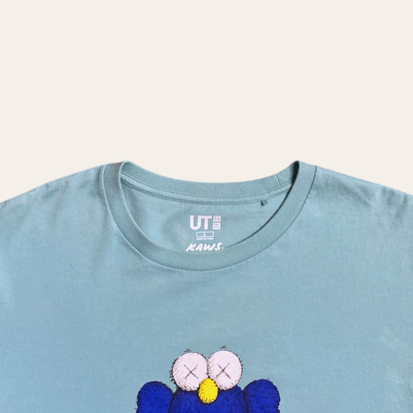 Kaws x Uniqlo x Sesame St Tee Blue Size L