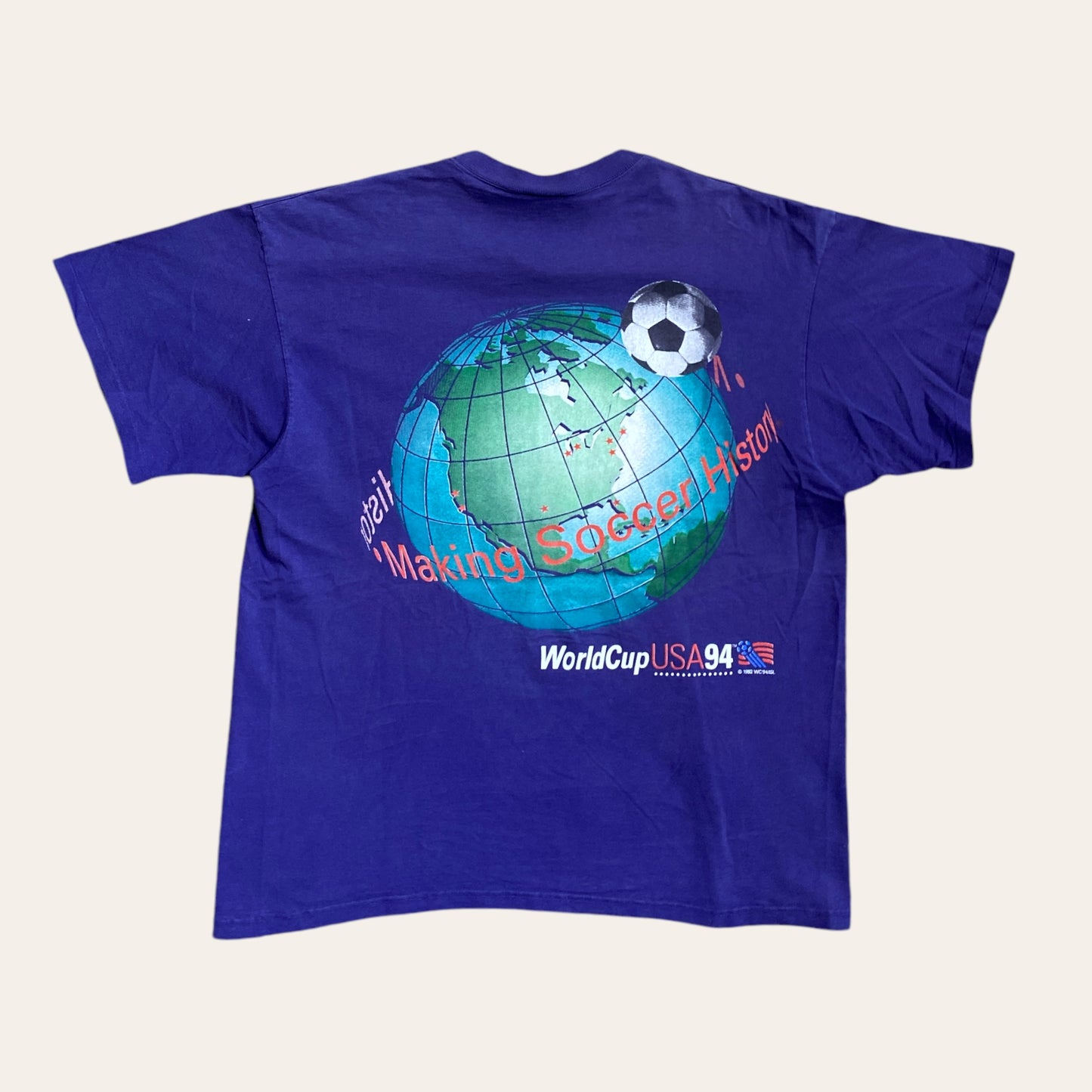 94' USA World Cup Tee Purple Size XL