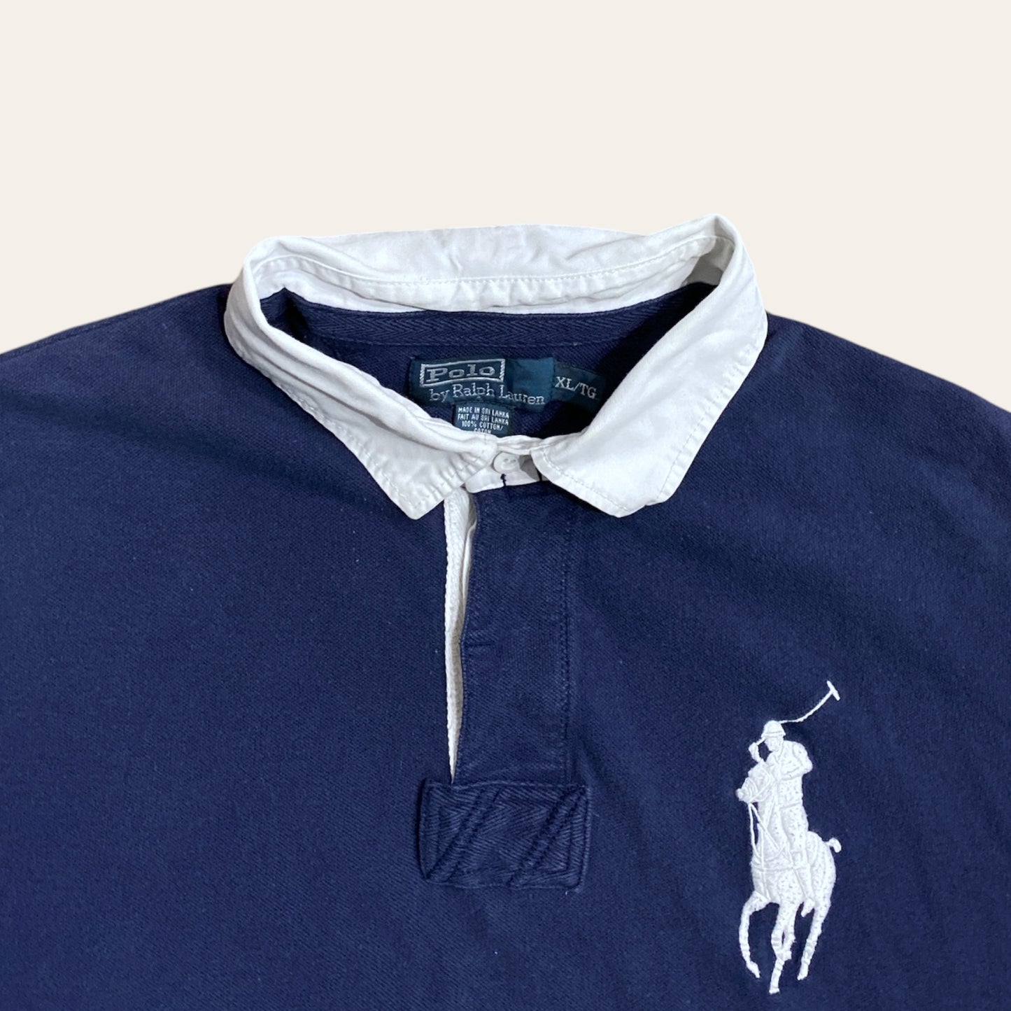 00s Polo RL Big Horse Collared Tee Size XL